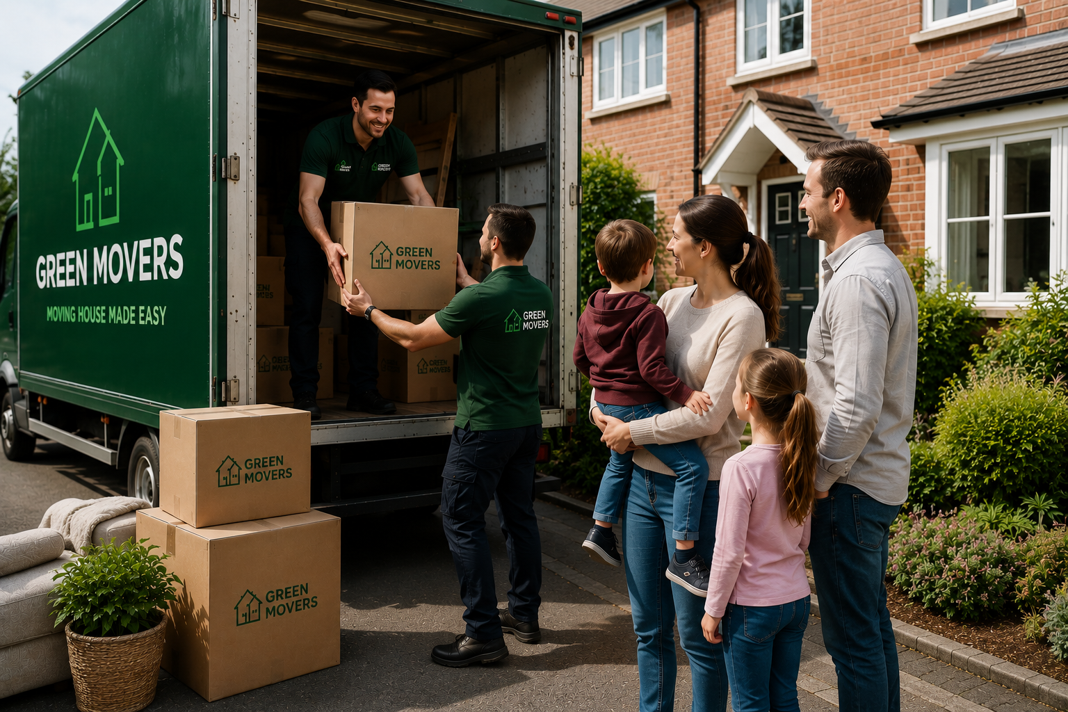 House removal service by Green movers