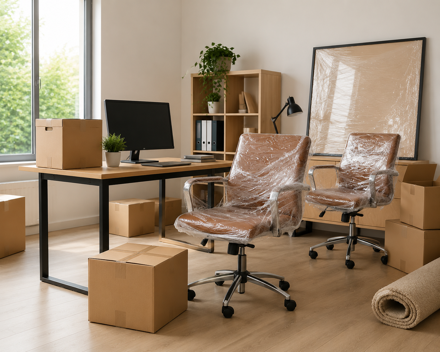 Moving a modern home office setup